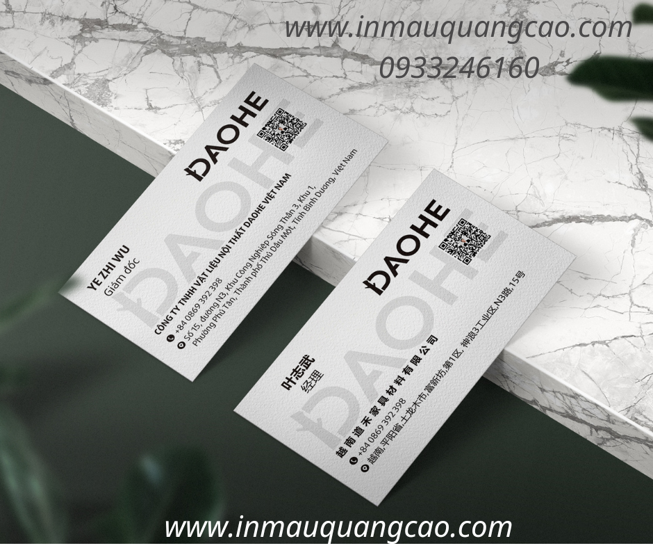 In danh thiếp công ty tiếng Trung - in name card giá rẻ Bình Dương